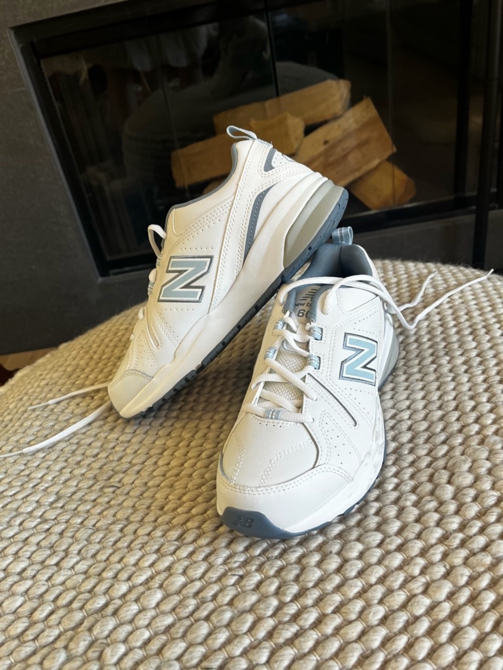New Balance 608v5 White Light Blue Size 9